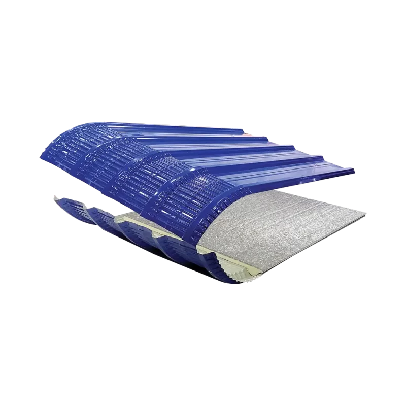 TH PU Foam Aluminium Foil Crimp Curve(PPGI) Metal Roofing