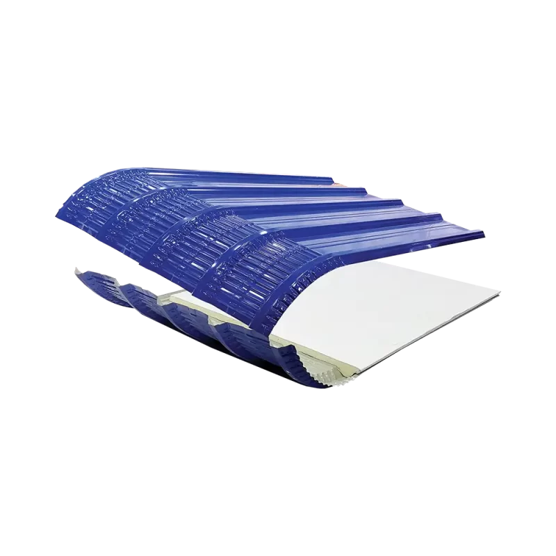 TH PU Foam PVC Paper Crimp Curve(PPGI) Metal Roofing